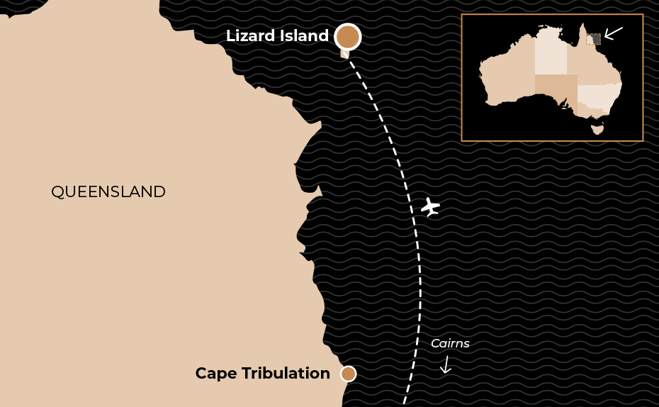 Map of LIzard Island Resort