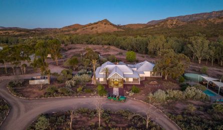 aerial shot of Arkaba Homestead