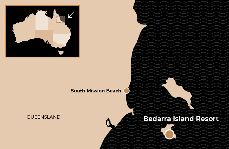 Bedarra Island Resort Map