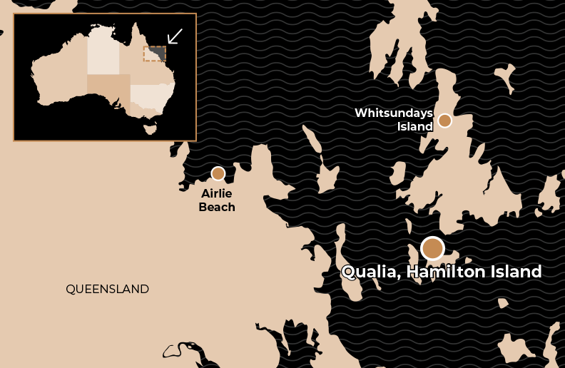 Qualia Hamilton Island map
