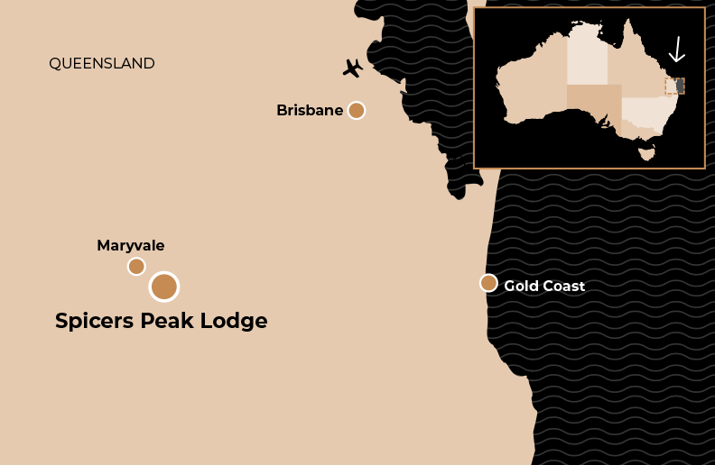 Location Map Spicers Peak Lodge
