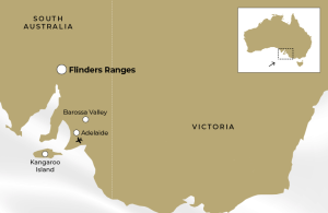 Map of Flinders Ranges