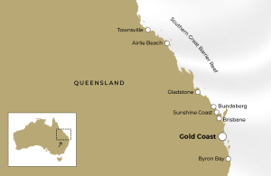 Map of Gold Coast