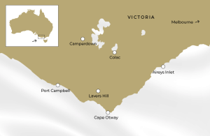Map of Great Ocean Road