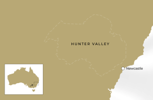 Map for Hunter Valley