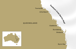 Map of Southern Great Barrier Reef