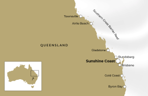 Map of Sunshine Coast 