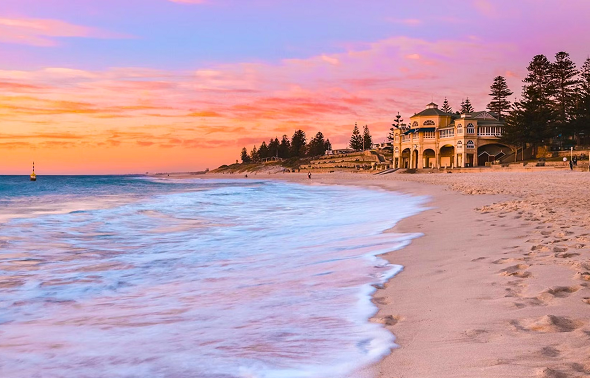 View of Cottesloe Beach and Indiana Teahouse