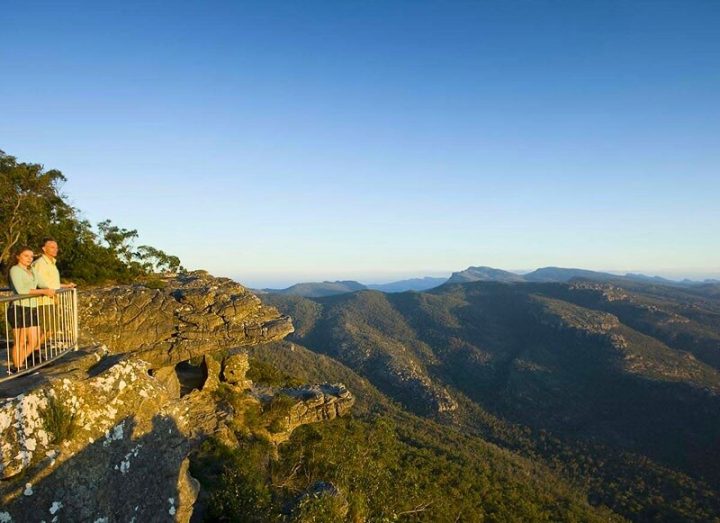 Couple at Reed Lookout in the Grampians National Park