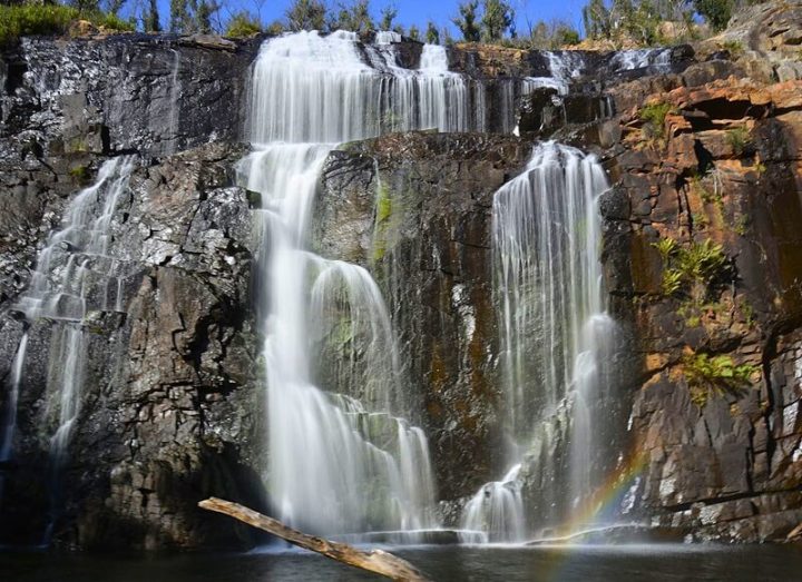 Mackenzie Falls with rainbow at Grampians National Park