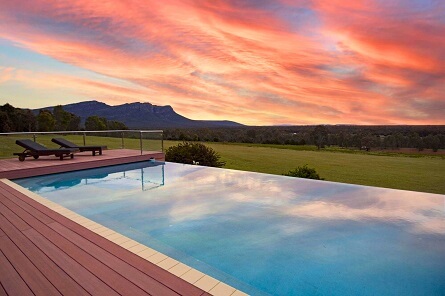Pool view at Meringa Springs