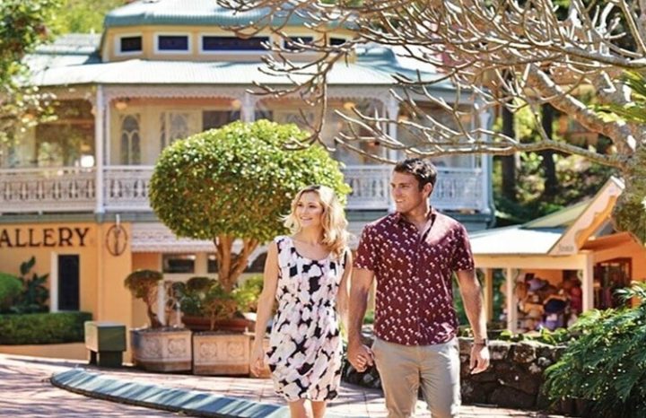 Couple walking in Montville