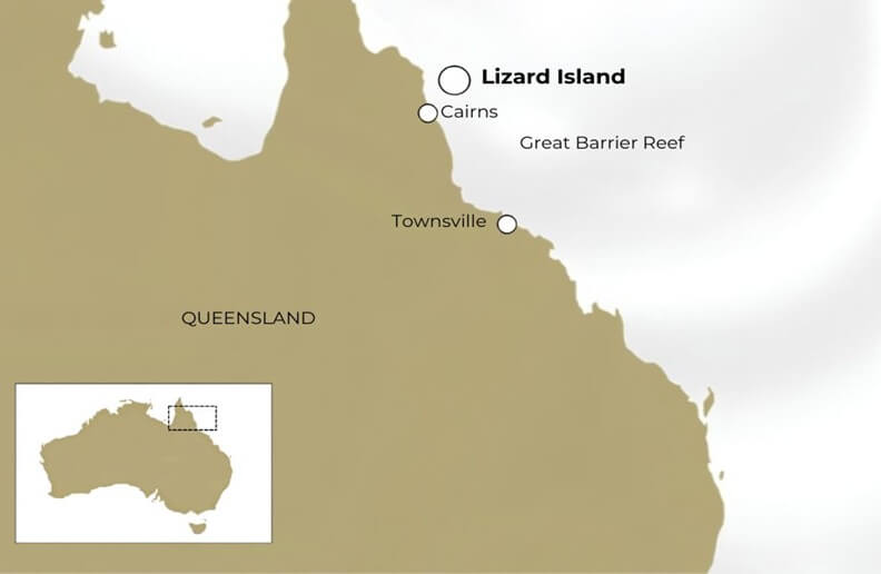 Lizard Island Location Map