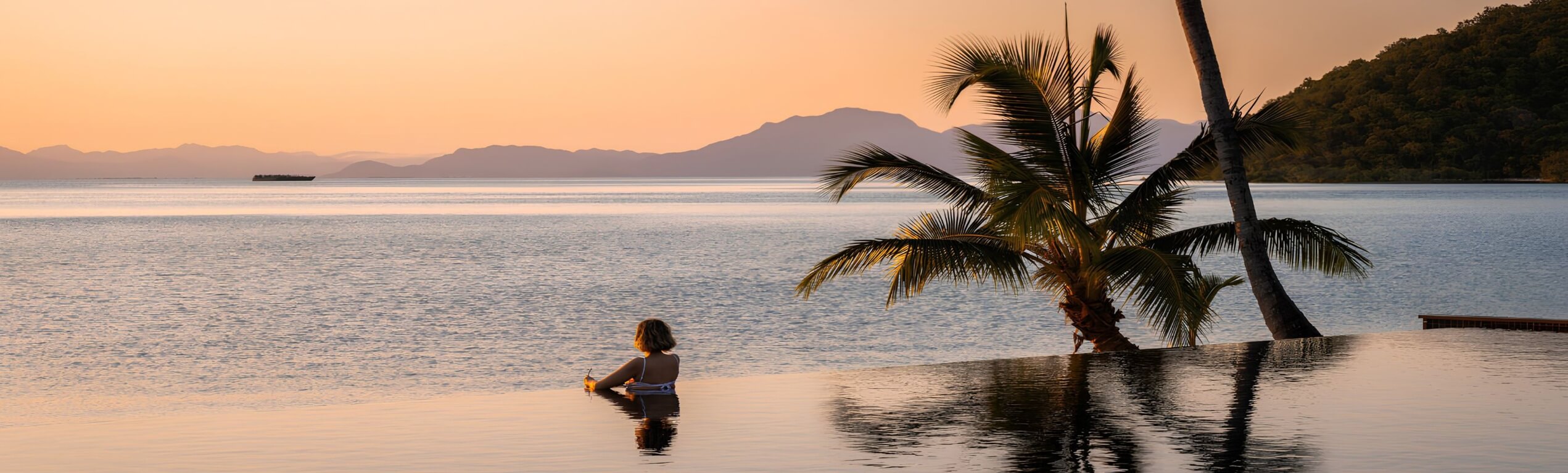 Orpheus Island Sunset Views from Infinity Pool